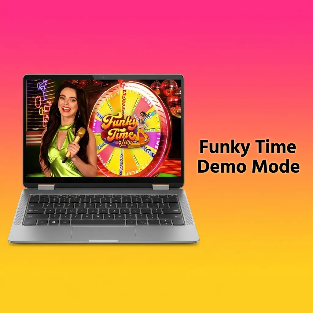 Funky Time live game show wheel in studio