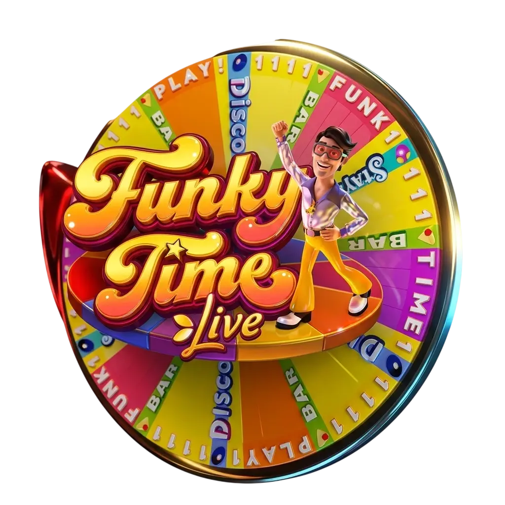 Funky Time live game show wheel by Evolution